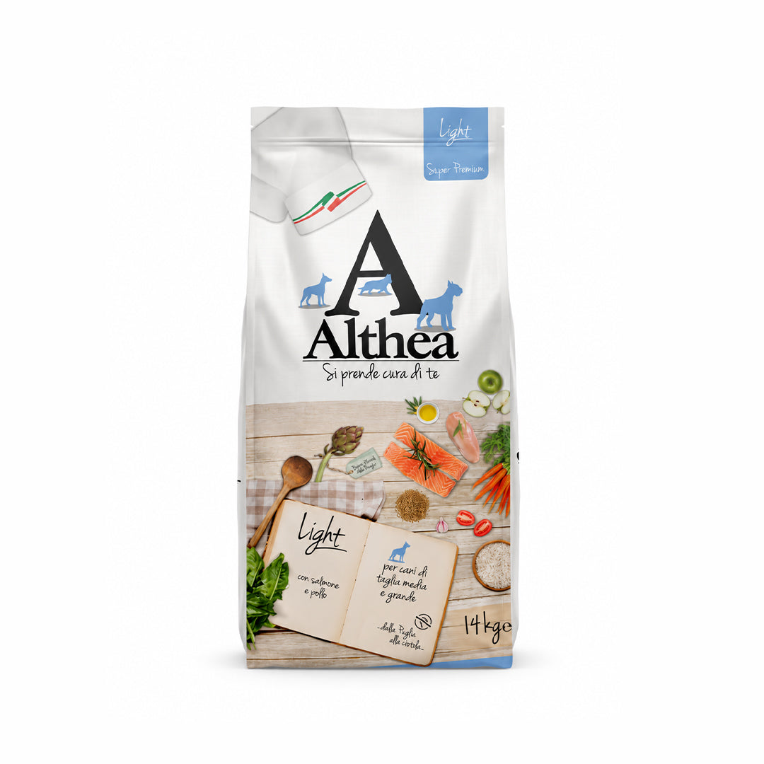 Althea Light - Cibo secco per cani adulti di taglia grande, in sovrappeso - 14 kg