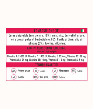 Alfa Cats - Gusto Manzo 100% italiano, alimento secco per gatti adulti sterilizzati -  2 kg