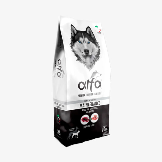 Alfa Maintenance - Cibo secco adatto al mantenimento di cani adulti di tutte le razze - 20 kg