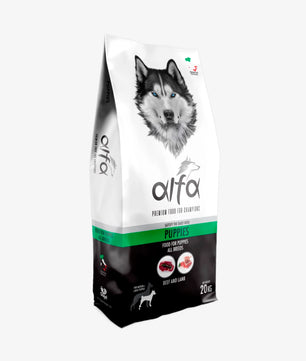 Alfa Puppies - Alimento adatto all'accrescimento di Cuccioli di tutte le razze - 20 kg
