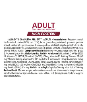 Althea gatto Adult - con manzo, alimento secco super premium adatto per il mantenimento di gatti adulti - 1,5 kg