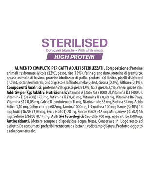 Althea gatto Sterilised - con carni bianche, alimento secco super premium adatto per gatti adulti satellizzati- 400 gr