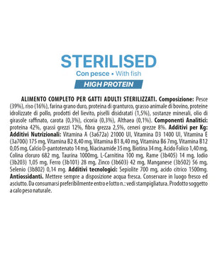 Althea gatto Sterilised - con pesce, alimento secco super premium adatto per gatti adulti satellizzati- 5 kg