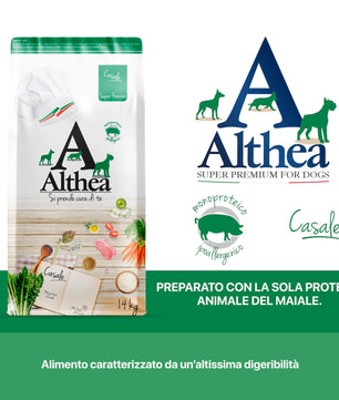 Althea Monoproteico al Maiale, cibo secco per cani di taglia grande - 14 kg