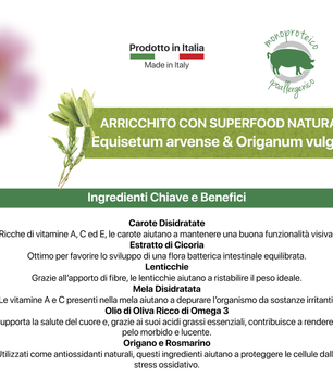 Althea Monoproteico al Maiale, cibo secco per cani adulti di taglia media - 2,5 kg