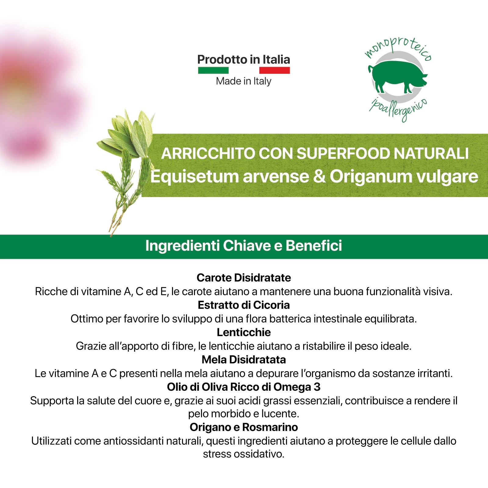Althea Casale Mini - Monoproteico al Maiale, cibo secco per cani adulti di taglia piccola - 2 kg