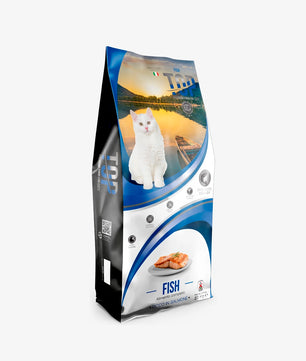 Top Cats Fish - Gusto Salmone, alimento secco adatto al mantenimento di Gatti Adulti di tutte le razze - 20 kg