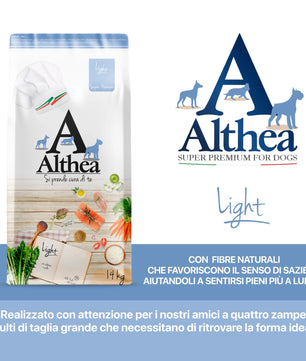 Althea Light - Cibo secco per cani adulti di taglia grande, in sovrappeso - 14 kg