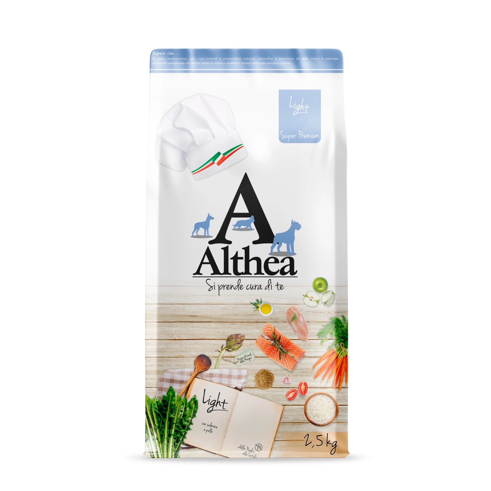 Althea Light - Cibo secco per cani adulti di taglia media, in sovrappeso - 2,5 kg
