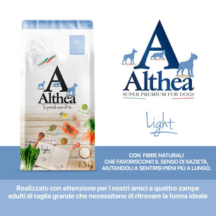 Althea Light - Cibo secco per cani adulti di taglia media, in sovrappeso - 2,5 kg