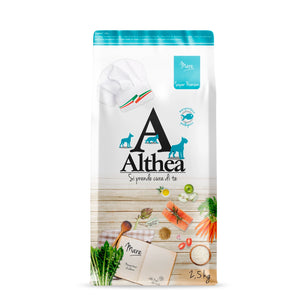 Althea Mare - Monoproteico al Salmone, cibo secco per cani adulti di taglia media - 2,5 kg