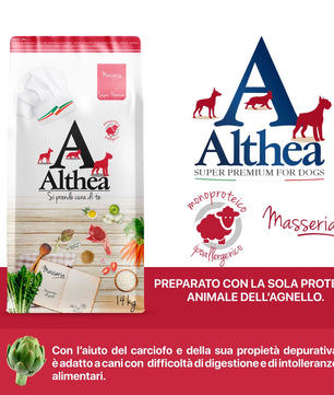 Althea Monoproteico all'Agnello, cibo secco per cani adulti di taglia grande - 14 kg