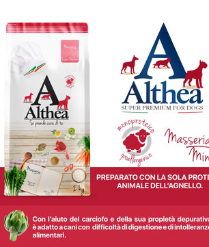 Althea Monoproteico all'Agnello, cibo secco per cani adulti di taglia piccola - 2 kg