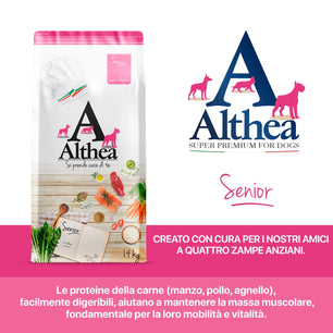 Althea Senior - Cibo secco per cani anziani di taglia grande, con condroitina e glucosamina - 14 kg