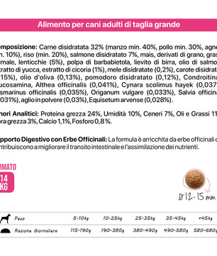 Althea Senior - Cibo secco per cani anziani di taglia grande, con condroitina e glucosamina - 14 kg
