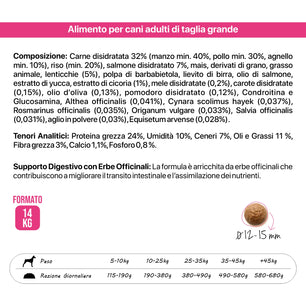 Althea Senior - Cibo secco per cani anziani di taglia grande, con condroitina e glucosamina - 14 kg