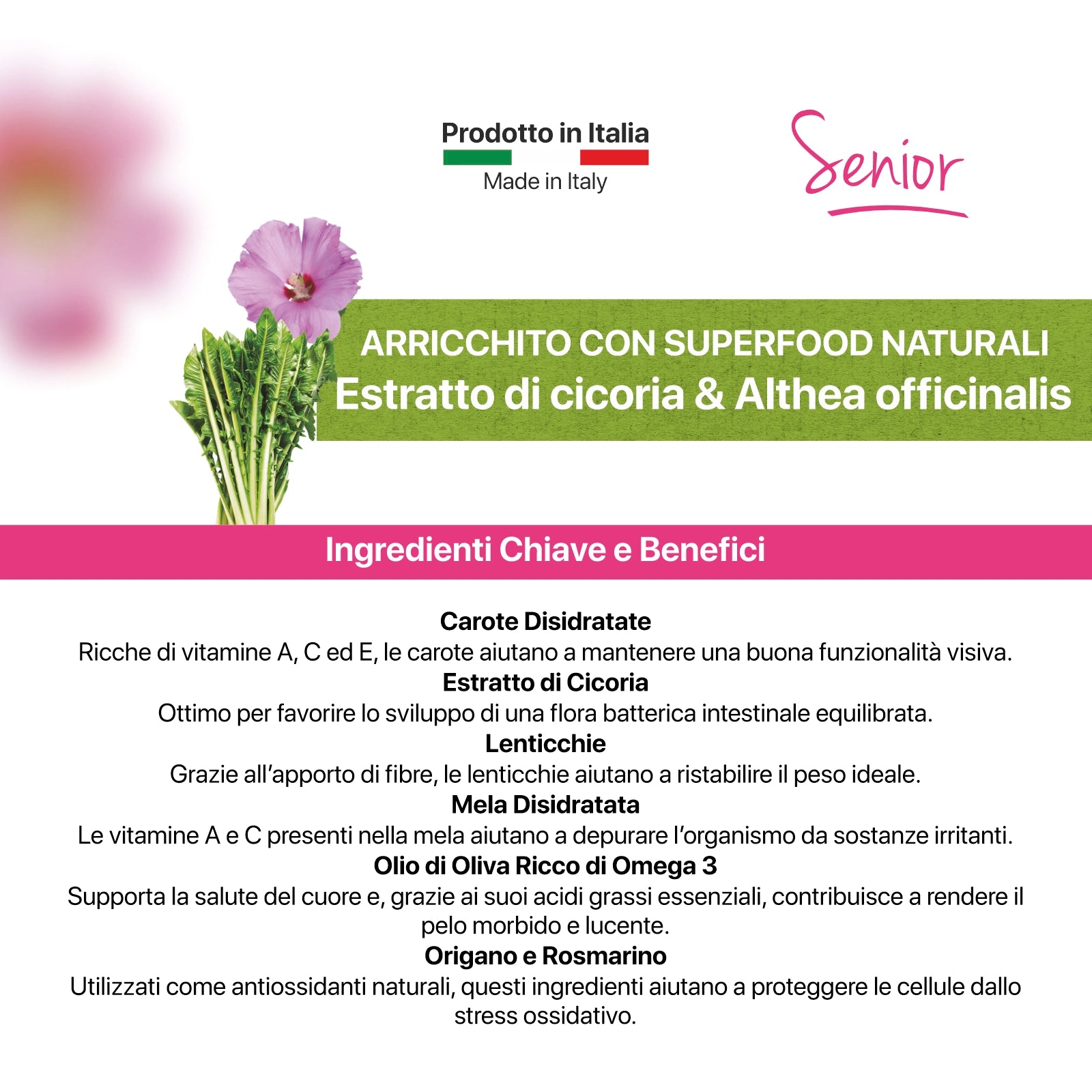 Althea Senior - Cibo secco per cani anziani di taglia grande, con condroitina e glucosamina - 14 kg