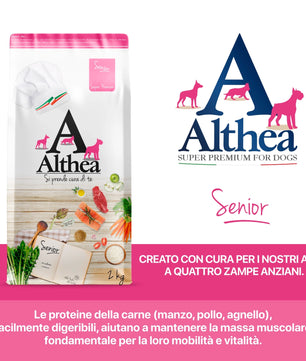 Althea Senior Mini - Cibo secco per cani anziani di taglia piccola, con condroitina e glucosamina - 2 kg