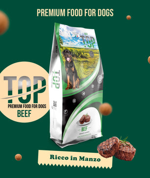 Top Beef - Gusto manzo, cibo secco adatto al mantenimento di cani adulti di tutte le taglie - 10 kg