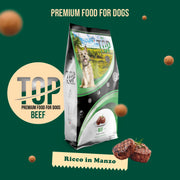 Top Beef - Gusto manzo, cibo secco adatto al mantenimento di cani adulti di taglia media - 3 kg